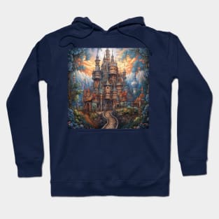 Magical Fairytale Castle in Enchanted Woods Hoodie